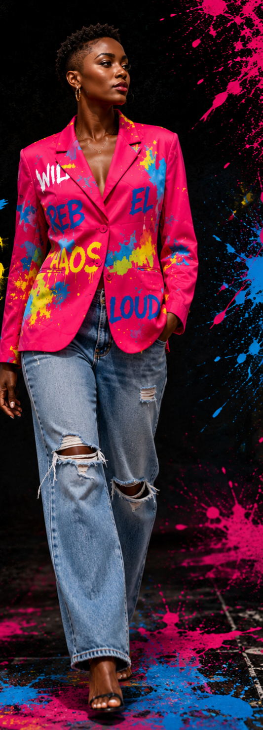 Rebel Chaos Graffiti Blazer