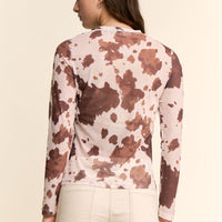 Cow mesh top