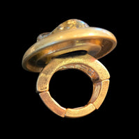 Brush Gold Rings