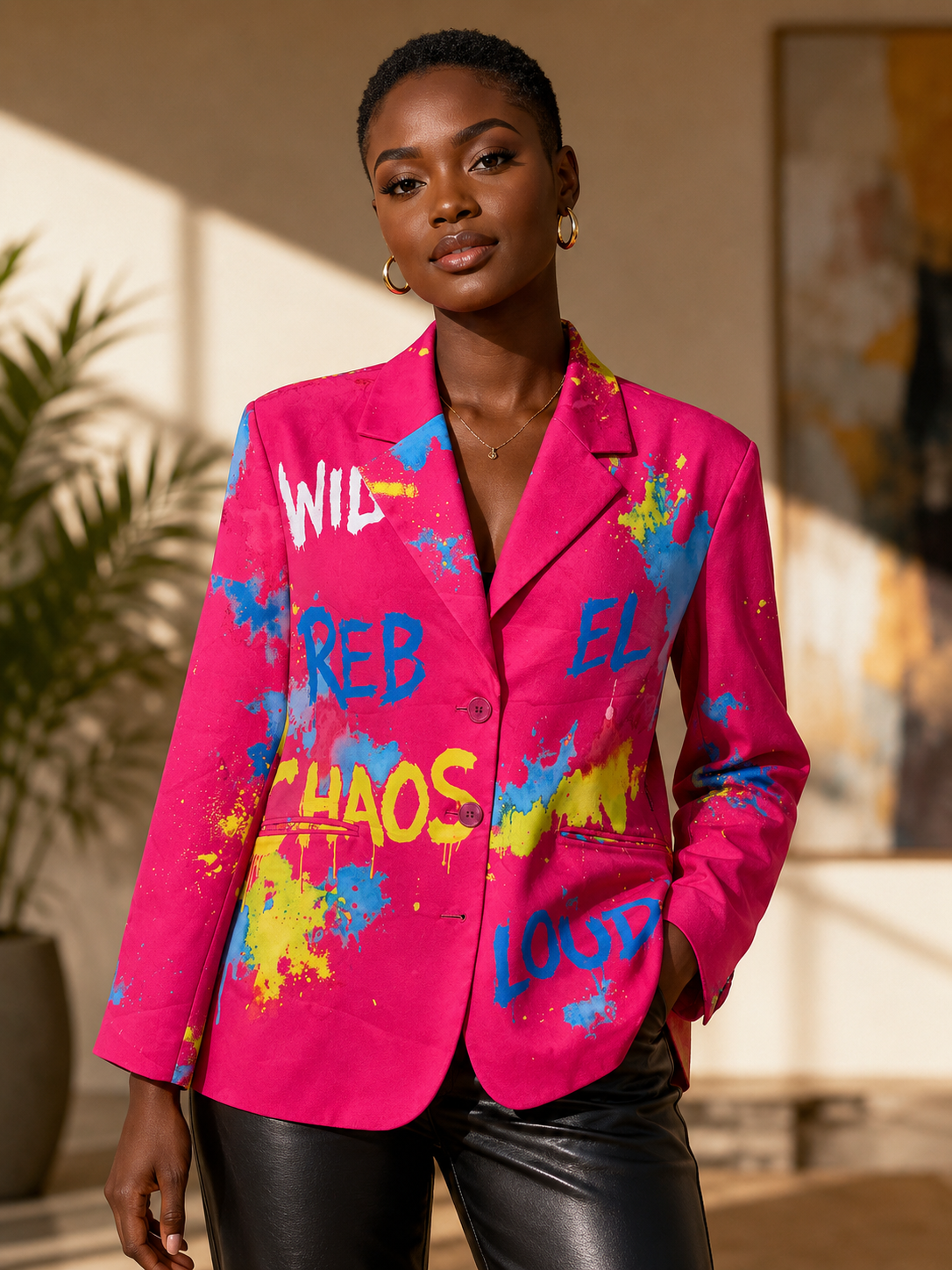 Rebel Chaos Graffiti Blazer