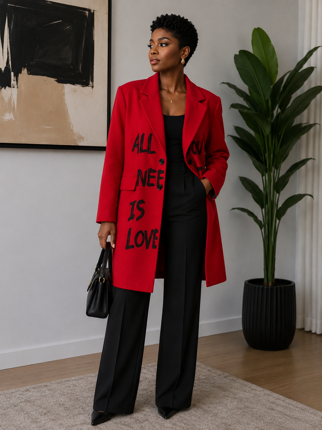 All We Need Is Love Long Blazer