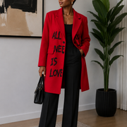 All We Need Is Love Long Blazer