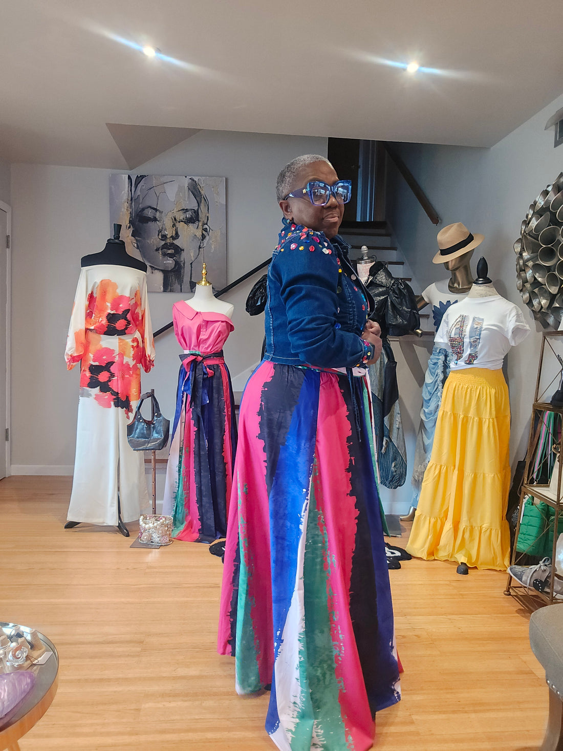Color Rush Maxi Skirt