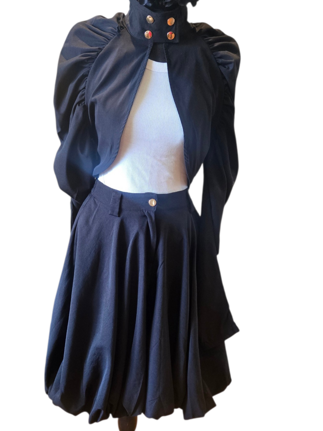 Ashley Upscale Crop Jacket and Pleated Culotte Set