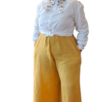 Embellished Collar Button Down Shirt