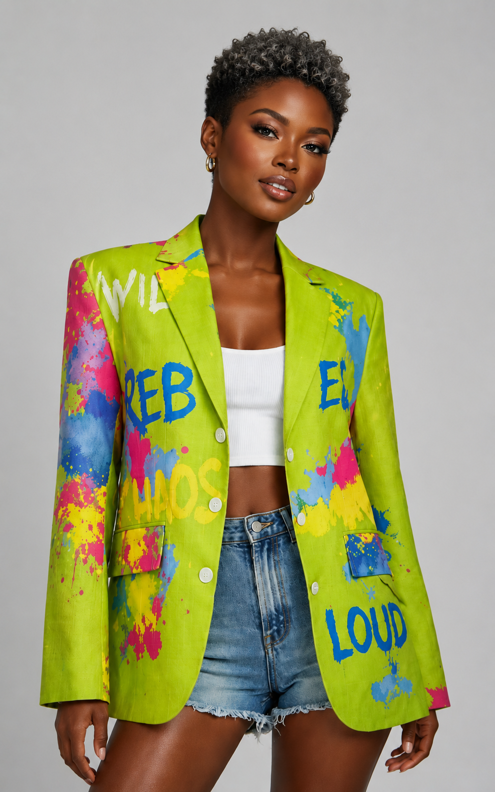 Rebel Chaos Graffiti Blazer