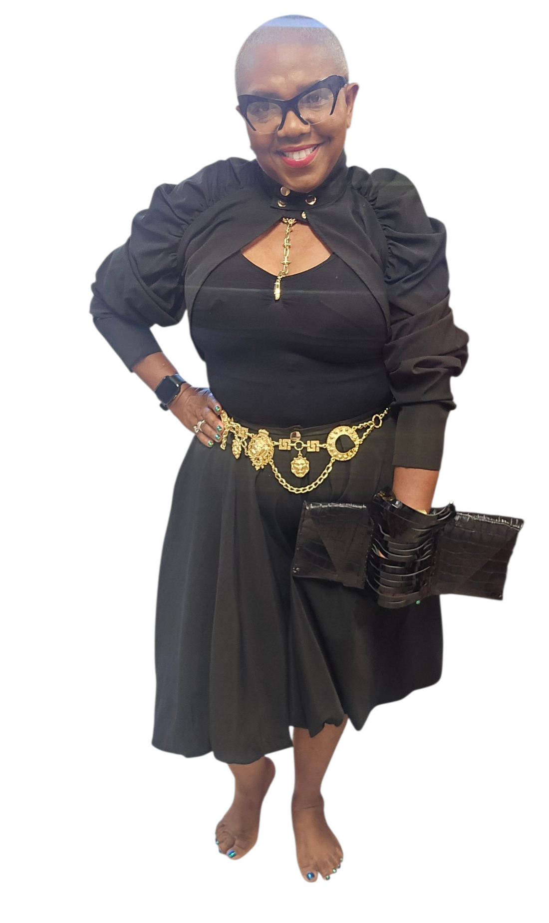 Ashley Upscale Crop Jacket and Pleated Culotte Set