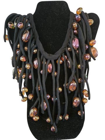 Crystal With Textile Cord
