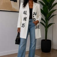 All We Need Is Love Long Blazer