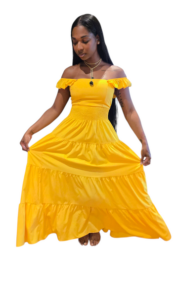 Lemon Maxi Skirt Set