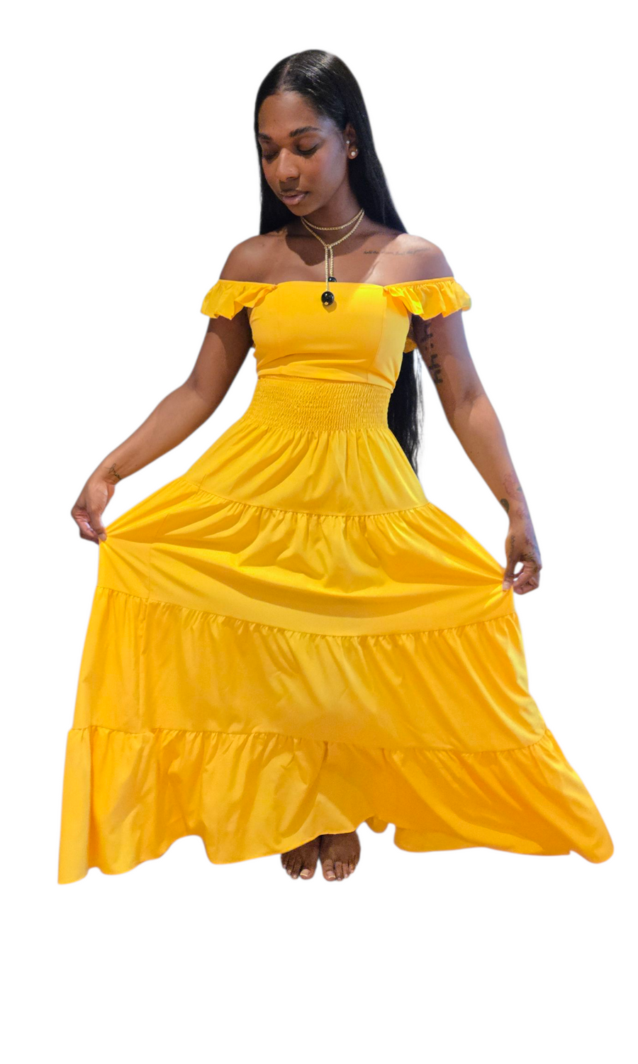 Lemon Maxi Skirt Set