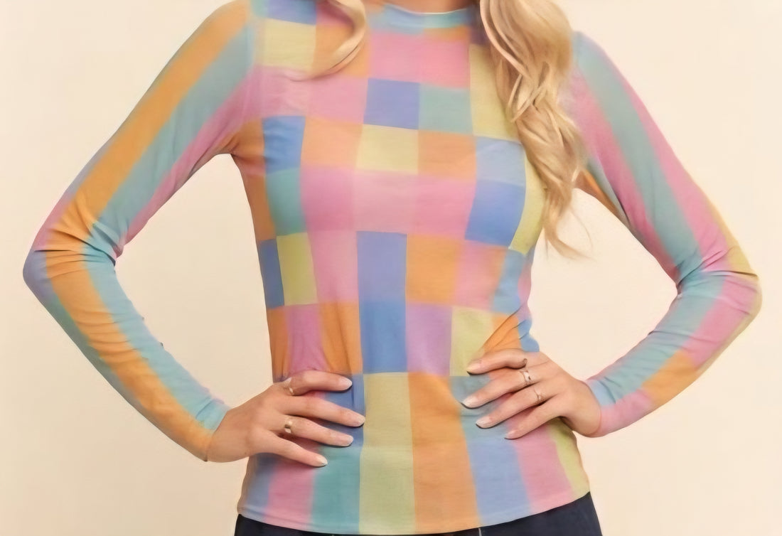 Checker Board Pullover