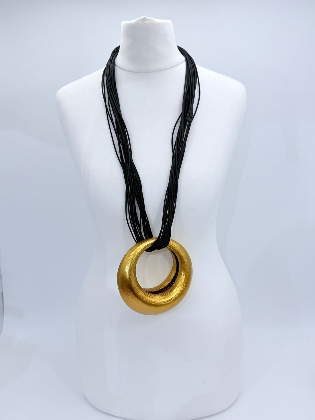 Curve Bamboo Crescent Necklace