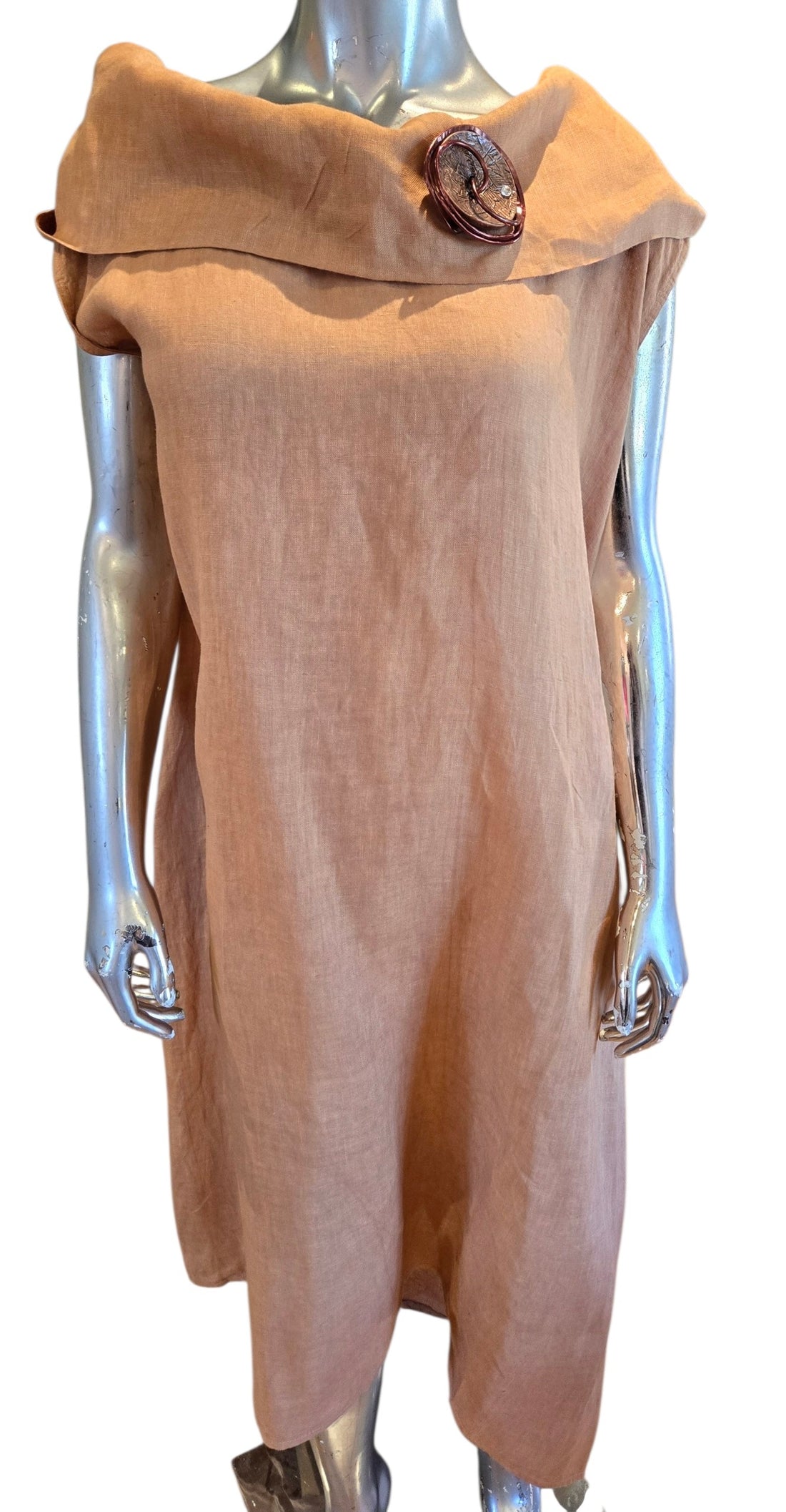 The Golden Sunshine Linen Dress