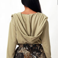 Aura Draped Hoodie