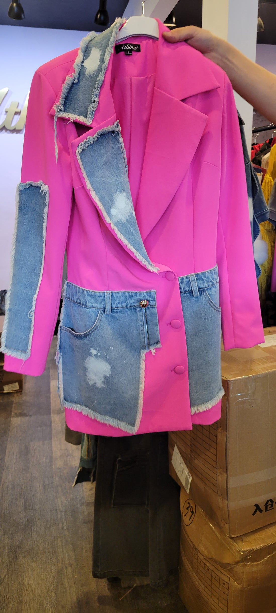 The Pink Blazer/Dress with Denim