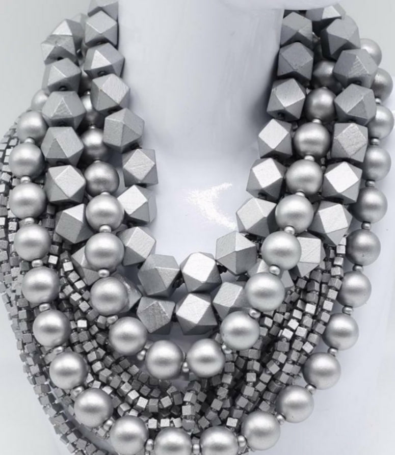 Silver Chunky Necklace - Elan of Eulalia