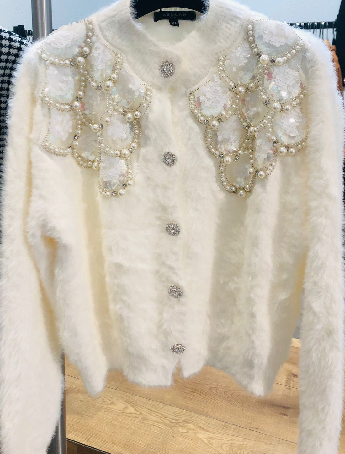 The Snowy Sweater With Pearls