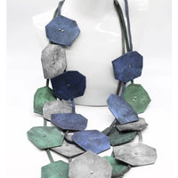One Strand Recycled Leather Necklace - Elan of Eulalia