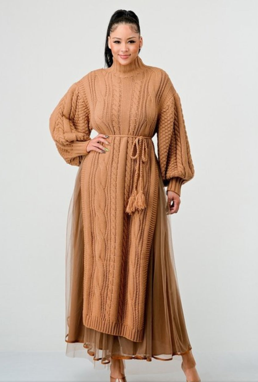 Princess Knit Top With Tulle Skirt