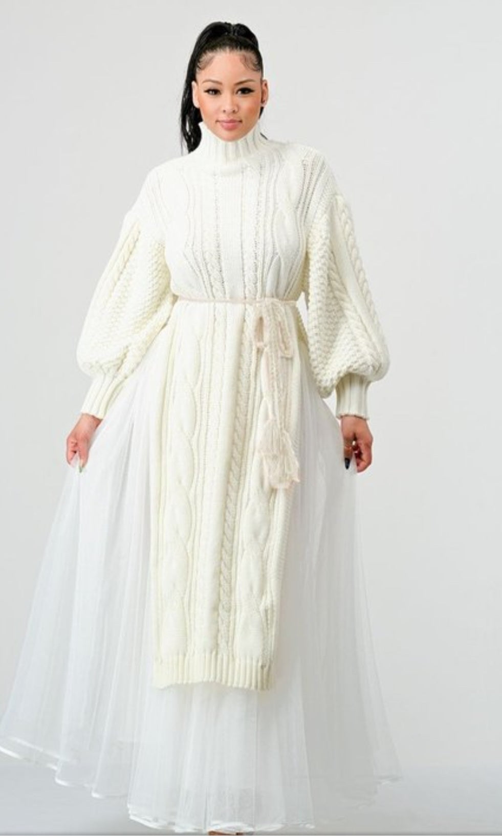 Princess Knit Top With Tulle Skirt